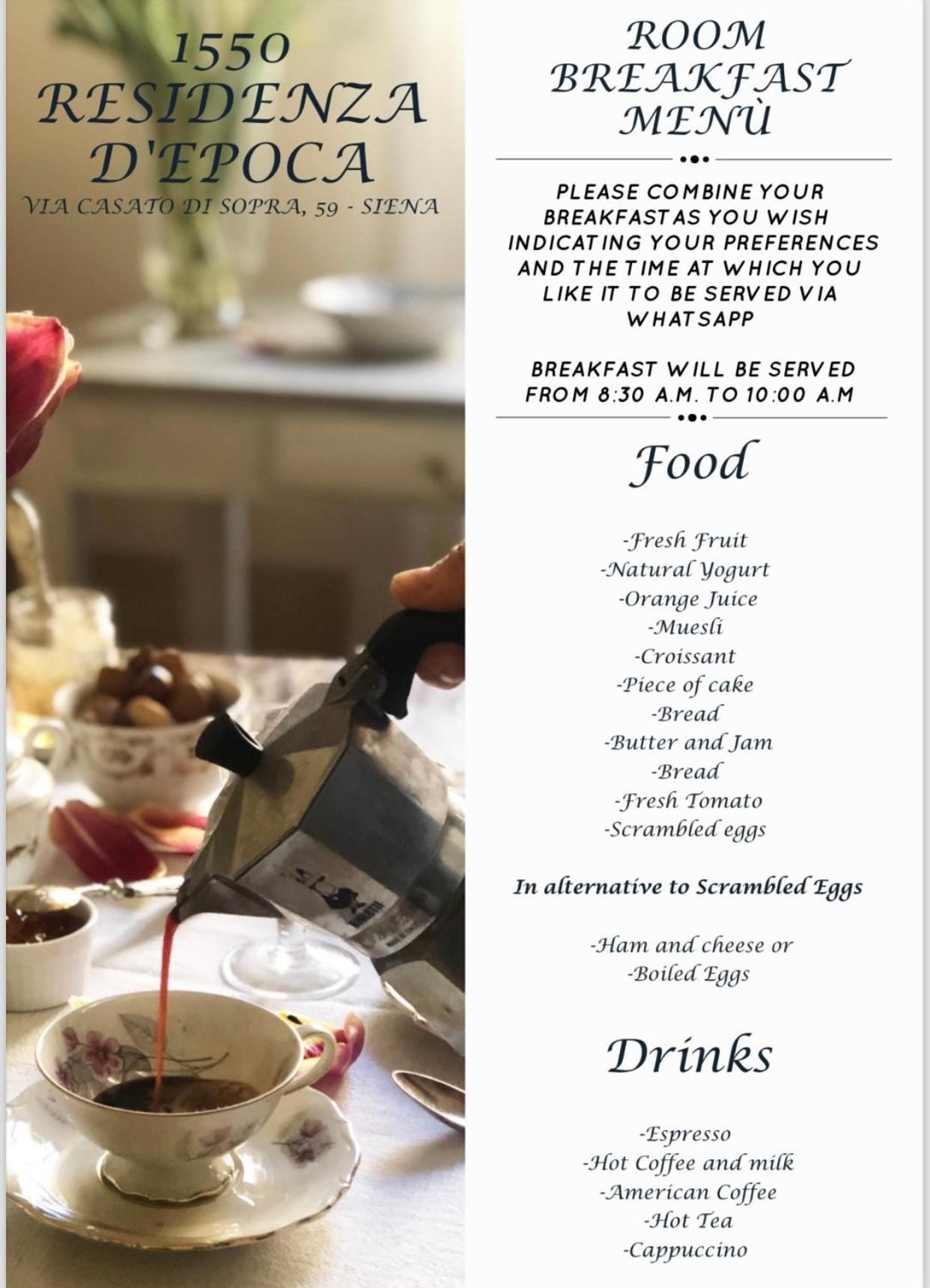 1550 Residenza D'Epoca Bed & Breakfast Siena Ngoại thất bức ảnh